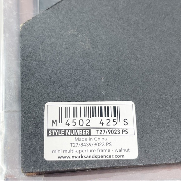 New MARKS & SPENCER Multi Mini Aperture Wood Photo Frame - Picture 5 of 5